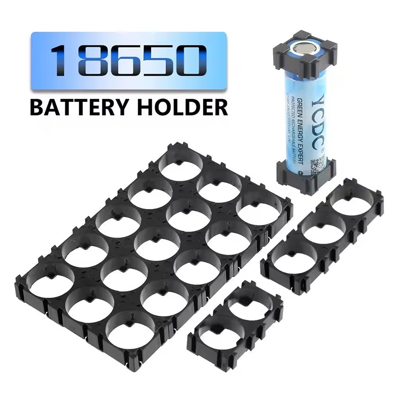 Spot Welder 18650 Battery Pack - 100 Stück 18650 Batteriehalter Kunststoff-Zellen-Abstandshalter Zylindrischer