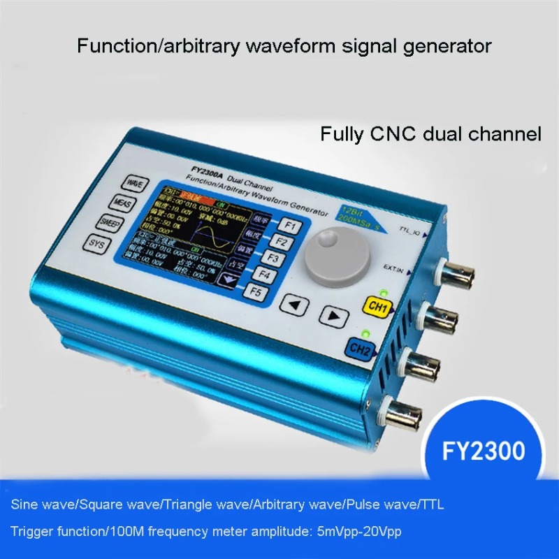 Function Arbitrary Waveform Generator - FY2300 Zweikanal-DDS-Funktionsgenerator für Arbiträre Wellenformen, Signalquelle/Frequenzzähler