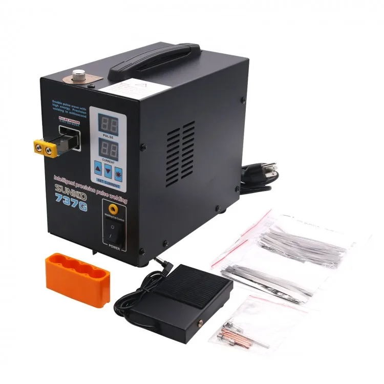 Spot Welder 18650 Battery Pack - 737G Punktschweißgerät 110V 1,5KW Schweißmaschine LED-Licht