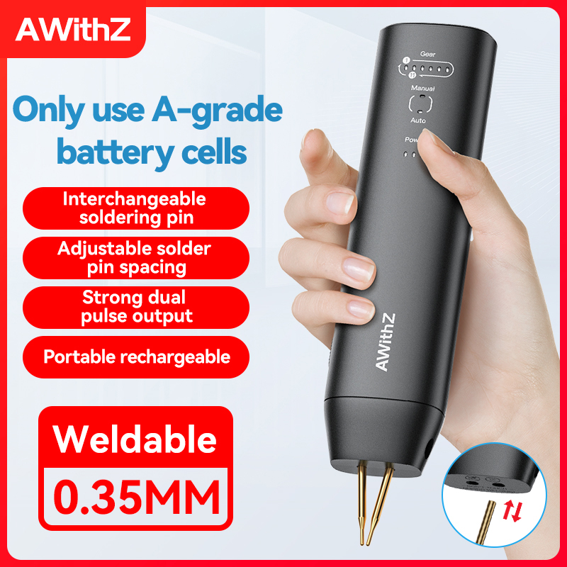 Spot Welder 18650 Battery Pack - Awithz Tragbares Akku-Punktschweißgerät zum Selbermachen, Mini-Schweißgerät,