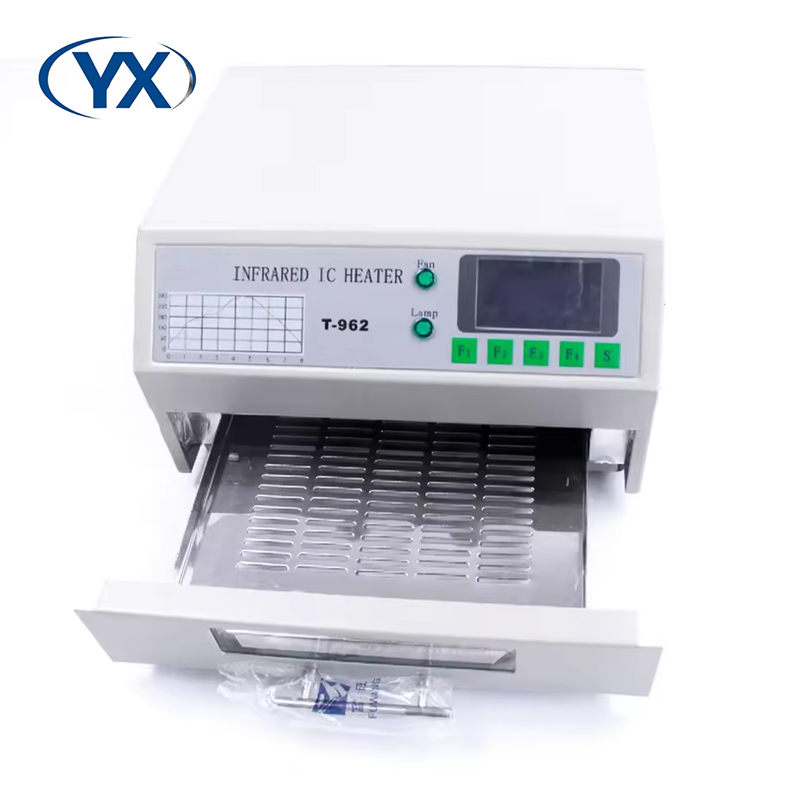 Reflow Oven Pcb T962 - Infrarot- und Heißluft-T962-Desktop-PCB-Lötreflow-Ofen mit 8-Wellen-SMT-Montagelinie