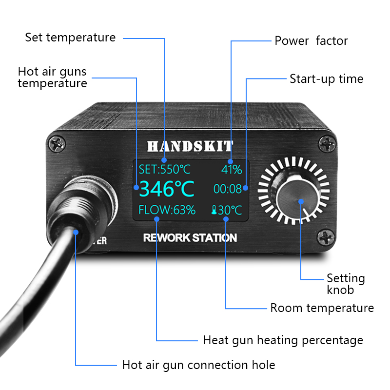 T12 Heißluftpistolen OLED Digi – Hot Air Rework Station T12 Bewertung und Preis