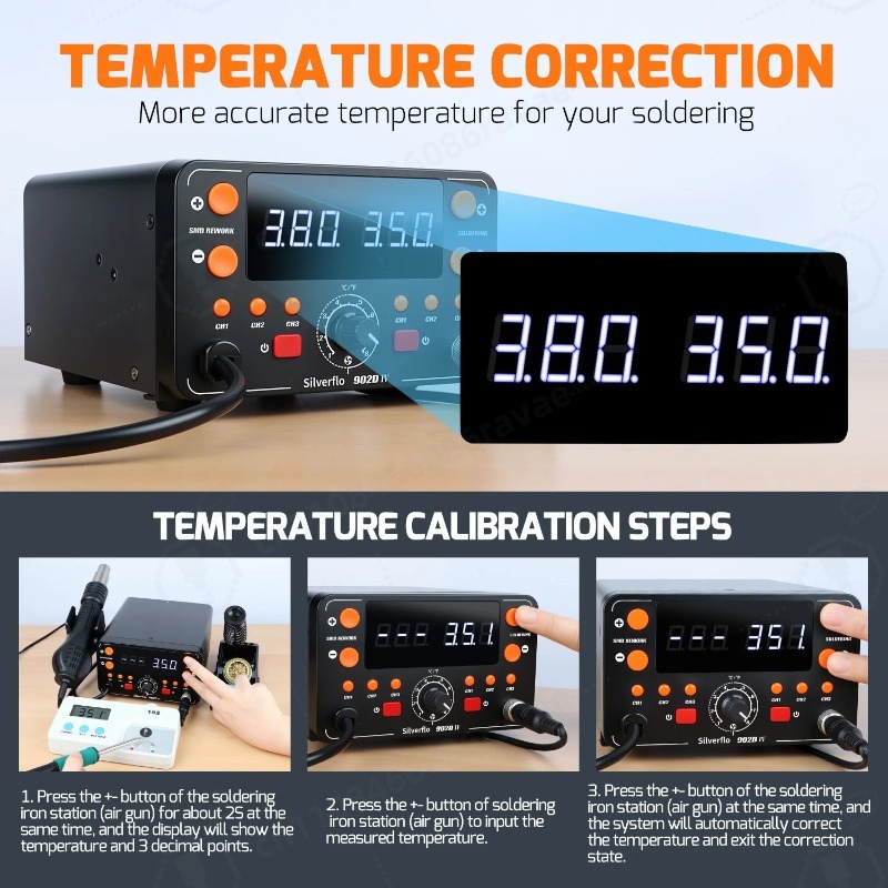 902D-IV 775W Lötstation Heißlu – Hot Air Rework Station T12 Bewertung und Preis