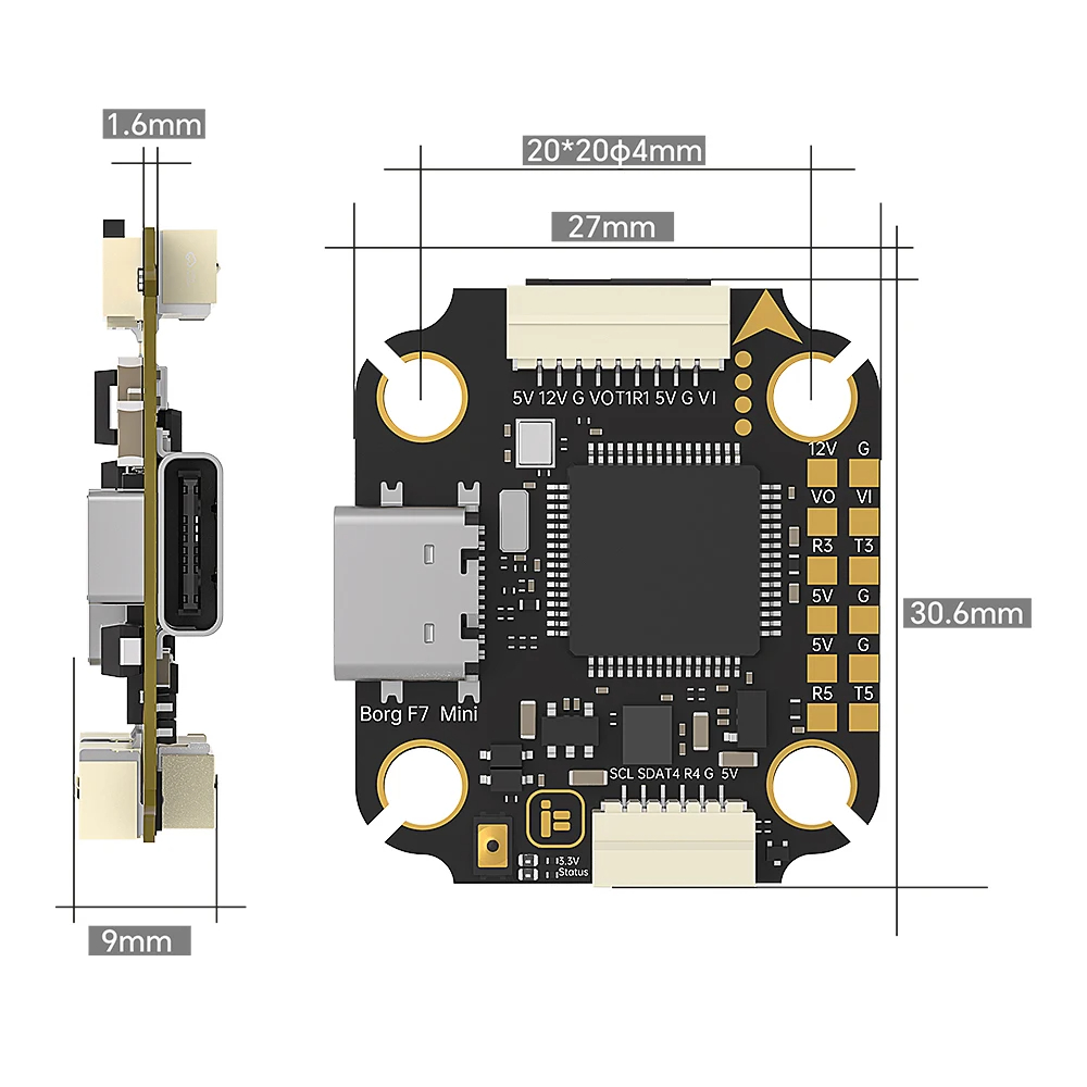 IFlight Borg F7 Mini Stack ICM – Fpv Flight Controller F7 Stack 60A Bewertung und Preis