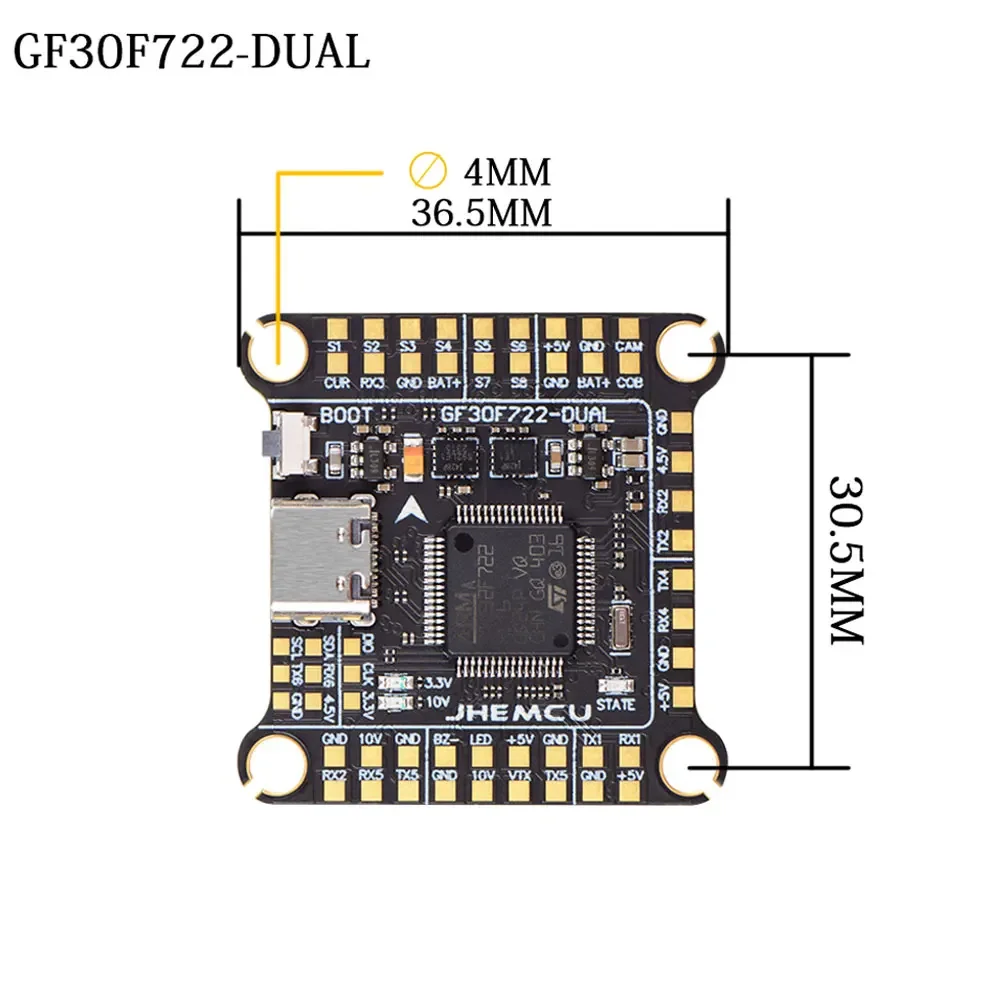 UniFlyJHEMCU F7 Stack F722 Dua – Fpv Flight Controller F7 Stack 60A Bewertung und Preis